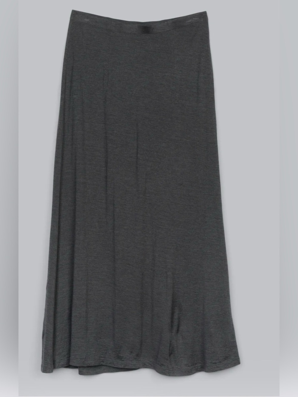 Eileen Fisher Silk Cotton Jersey Skirt Gray Size M